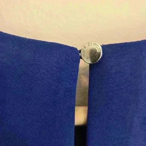 Vince Camuto Sleeveless Flowy Top Blouse in Cobalt Blue Size S Officecore - Picture 5 of 8